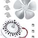 F0510B2944 F0510B2497 Attic Ventilation Fan Motor with FB99100 12" Attic Fan Blade Propeller for 1/2" Shaft Replacement for Lomanco Lomancool 2000&1800 Series Power Vent Replaces A0416B2059 A0510B2389