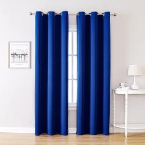 ChrisDowa Blackout Curtains for Bedroom and Living Room 84 Inches Long | 2 Panels Set, Thermal Insulated, Light Blocking, Room Darkening, Grommet, Window Treatment Drapes, Royal Blue, 42 x 84 Inch