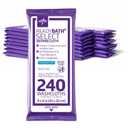 Medline Readybath Body Wipes, Shower and Bath for Adults, No Rinse Disposable Washcloths, Extra Thick, Hypoallergenic, Aloe-Infused, Unscented, 240 Count (30 Packs), 8x8 Inch