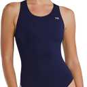 TYR Womens Durafast Elite Maxfit Swimsuit (Blue, M)