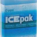 Cryopak Hard Shell Reusable Ice Pack, 3 x 5", Lime