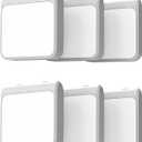 Solatec Plug-in Led Night Light with Auto Dusk to Dawn Sensor,Adjustable Brightness and Color, Warm White,Cool White Lights for Bathroom,Hallway,Bedroom, Kids Room, Kitchen, Stairway, 6 Pack