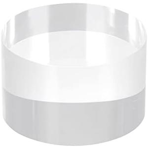 MECCANIXITY Clear Acrylic Solid Cylinder Round Display Riser, 1.2 inches (Height) x 2 inches (Diameter), for Showing Your Collectibles, Cosmetics