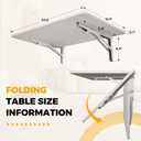 White Wall Mounted Folding Table 23.6"x15.7" Fold Down Wooden Wall Desk for Small Spaces, Floating Laundry Folding Table for Kitchen or Office