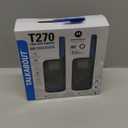 Motorola Solutions, Portable FRS, T270, Talkabout, Two-Way Radios, Rechargeable, 22 Channel, 25 Mile, Black W/Blue, 2 Pack