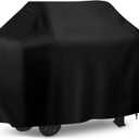 iCOVER Grill Cover, 70 inch BBQ Grill Cover for Outdoor Grill, Anti-UV & Fade Resistant Gas Grill Cover, Waterproof Barbecue Grill Covers for Weber, Char-Broil, Nexgrill and More, Black
