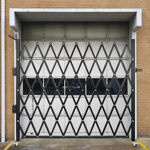 VEVOR Folding Security Door, 87" H x 85" W Accordion Gate, Steel Scissor Gate with Padlock