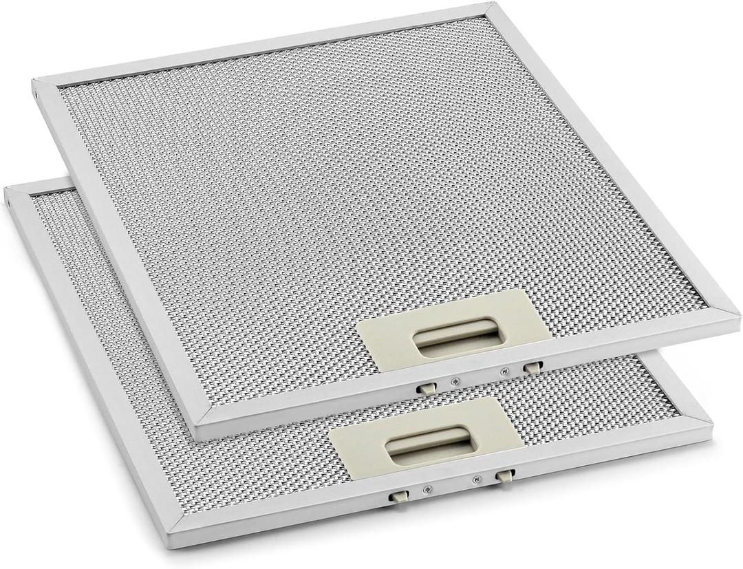 W10169961A Grease Filter For Range Vent Hoods 10.5" X 12" Fit for Whirlpool Hoods KXI2536YSS JVI0636LS0 GXW6530DXS3 Replaces W10875058 W11245983 Hood Vent Grease Filter by AMI PARTS (2 pack)