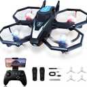 Drones for Kids with Camera, Remote Control Mini Drones for Adults with Altitude Hold, One-Key Take Off/Landing, 3 Speed Modes, Headless Mode, 2 Batteries 1080P HD RC Quadcopter for Boys and Beginners (Black)