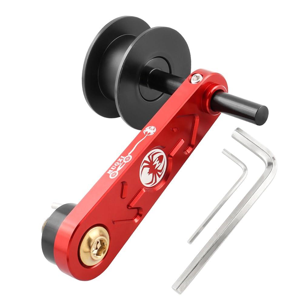 Bike Single Speed Chain Tensioner Roller for BMX Fixie Bike Single Speed Bicycle (Red)