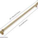 1-Pack 18inch(457mm) Hole Center Appliance Pulls Brushed Brass Cabinet Pulls Solid Heavy Duty Kitchen Cabinet Hardware for Cupboard Drawer Pulls Cabinet Handle