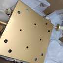 Vintage Gold Semi Flush Mount Ceiling Light 8-Light Glass Sputnik Chandeliers Mid Century Modern Crystal Ceiling Light Fixture for Living Room Dining Room Bedroom Kitchen Foyer