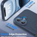 Faiono Magnetic for iPhone 16 Case [Full Camera Protection][Military-Grade Protection][Compatible with MagSafe] Shockproof Protective Slim Phone Case for iPhone 16, Midnight Blue