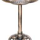 VIVOHOME 28 Inch Height Polyresin Lightweight Antique Outdoor Garden Bird Bath Copper