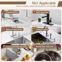 Faucet Mat for Kitchen Sink, Diatomite Quick Drying Tray , 23.6Inch Kitchen Sink Splash Guard and Bathroom Stone Tray for Counter. Super Absorben.White.
