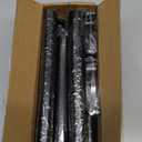 Black Long Curtain Rod Tension Shower Curtain Rods 30 to 120 inch Adjustable Spring Heavy Duty Rods for Bathroom Windows Outdoor No Drill No Slip Spliced and Telescopic Design