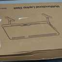 KLEAR Laptop Bed Tray Desk, Foldable and Adjustable Lap Table with Heights and Angles, Upgraded-Sturdy Laptop Lap Desk for Bed/Sofa/Couch/Floor (2 Drawers, Grey)