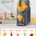 RELEXNOW Slushie Machine No Ice Needed, 88 oz Slushy Machine for Home, Professional 6 in 1 Frozen Drink Maker with Self-Cleaning for Margaritas, Frapps, Milkshake and More