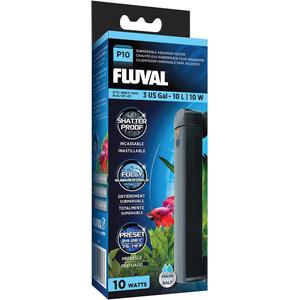 Fluval P10 Submersible Aquarium Heater 10W, Preset 76-78F for Freshwater & Saltwater Tanks up to 3 Gal, Shatterproof, Fully Submersible, LED Indicator, Durable & Safe Nano Tank Heater