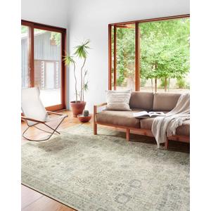 Loloi II Skye Collection SKY-14 Natural/Sage 5'-0" x 7'-6" Area Rug