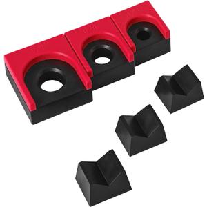 Ratchet Organizer Kit - 3 Pack Set, with Strong Magnets, Ratchet Organizer for Tool Box Drawer, Keep Tools Organized, for Garage, Workshop (Red/Black)