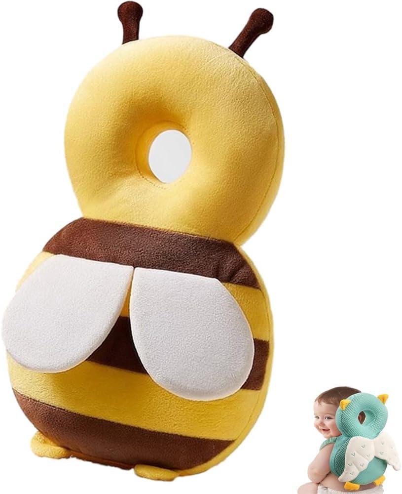 Little Bee Baby Walker Head Protection Backpack, Adjustable Safety Pad for 5-24 Months Toddler Learning Walking Crawling