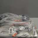 VEVOR 24 inch Snow Pusher Shovel with Wheels, Metal Heavy Duty Wheeled Push Snow Shovels for Driveway