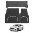 Mixsuper Cargo Liner for Honda Odyssey 2018-2024 2025 2026, All Weather Trunk Mat Backrest Mat TPE Back Seat Cover Protector for Odyssey Accessories