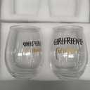Futtumy Fiance and Fiancee Wine Glass 17Oz, Engagement Gifts for Couples, Engagement Gift, Gifts for Newly Engaged Couples, Engaged Gift for Boyfriend Girlfriend Him Her Bride Bride to Be