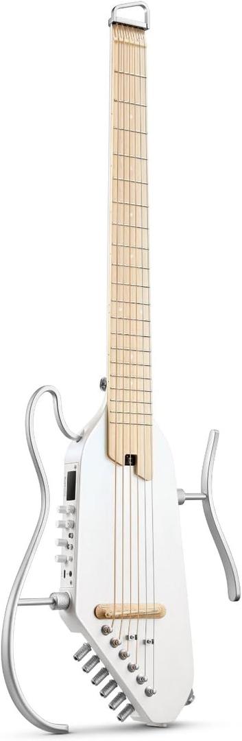 Donner Acoustic Electric Guitar HUSH I PRO Travel Guitar with Multiple Effect Modes Smart Guitarra Kit of Earphone, Gig Bag, Strap, Charging Cable