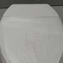 Elevated Toilet seat 3 inch, Elongated Toilet seat risers for Seniors, Slow Close, Heavy Duty, Never Loosen, Raised Toilet seat Elongated Bowl, White(18.5)