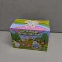 28 Pack Easter Eggs with Finger Lights, Finger Light Toys with 28 Fillable Plastic Eggs, Easter Egg Fillers, Easter Basket Stuffers for Kids, Egg Hunt Prizes, Party Favors, Classroom Rewards (White)