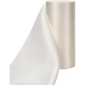Ivory Satin Ribbon 6 Inch, Continuous 27 Yards/roll Solid Wide Ribbon for Wedding Chair Sashes Mother's Day Decor Cutting Ceremony Grand Opening Bows.