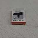 Mom's Choice Gold Awards Winner - EUDEMON 1 Pack Childproof Oven Door Lock, Oven Front Lock Easy to Install & Heat-Resistant Material no Tools Need or Drill (Black)(ONLY for Flat Surface)