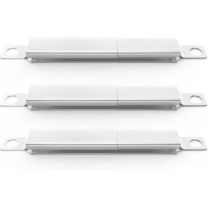 Uniflasy 304 Stainless Steel Carryover Tubes Replacement Parts for Char-broil, Crossover Tube for Charbroil Grill Replacement Parts, Universal Crossover Tubes for Kenmore and Others Most Grills, 3 PCS