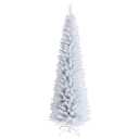 Costway Unlit Artificial Slim Christmas Pencil Tree with Metal Stand