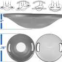 Yes4All Wobble Balance Board, Plastic Stability Trainer with Handles for Standing Desk, Core Training & Home Gym Workout