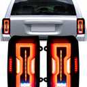 LED Tail Lights Pair Compatible with 2008-2017 Jeep Patriot Pickup Truck Taillights Brake Lamps w/Reverse Bulb Driver & Passenger Side