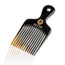 Premium Handmade 100% Oxhorn Anti-static Hair Pick Comb, for Long Thick Curly & Afro Hair and Beards