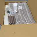 GREENSTELL Coat Rack with 8 Hooks, Wooden Coat Rack Freestanding with Shelf, Coat Tree with 4 Height Options 50.5"-72.6", Coat Hanger Stand for Bags, Clothes, Umbrellas, Hats, in Home, Brown