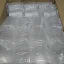 BESTSTAR 36 Pcs 12 oz Plastic Clear Ribbed Glasses, Origami Ripple Disposable Champagne Glasses Elegant Whiskey Glasses Ideal for Weddings, Bars, Christmas, Halloween, Pool Party, Daily Use