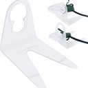 Christmas Light Clips 200-Pack, Sit-to-Stand Gutter Shingle Tabs Christmas Light Hooks, Work with C7, C9 for Holiday String Light Outdoor, Roof, Rooftop, Roofline, Pack of 200