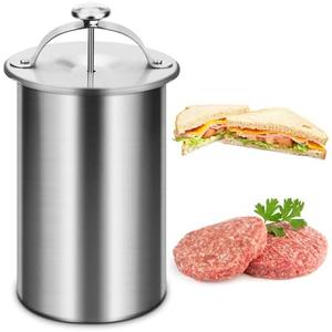 Stainless Steel Deli Meat Press Mold for Deli Meats for Making Homemade Deli Meat Maker Such As Used to Make Ham,Luncheon Meat,and Other Meat Products,Convenient and Healthy (1PCS)