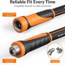 Giraffe Tools Garden Hose 5/8", Water Hose Heavy Duty, Flexible, Lightweight Hybrid Hose with Swivel Handle, 15ft Male to Female Fittings, Burst 600 PSI, Short Leader Hose