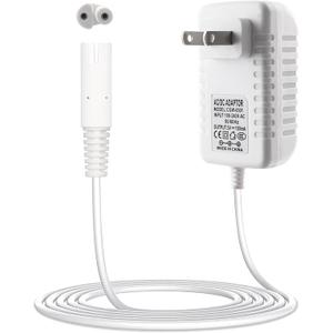 Replacement for Waterpik Charger, 2 Prong Adapter Compatible with WP360 WP360W WP462 WP462W WP450 WP450W Waterpik Water Flosser Charger Cord - 6.6ft (White)