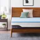 LUCID 2-Inch Ventilated Gel Infused Memory Foam Mattress Topper - King