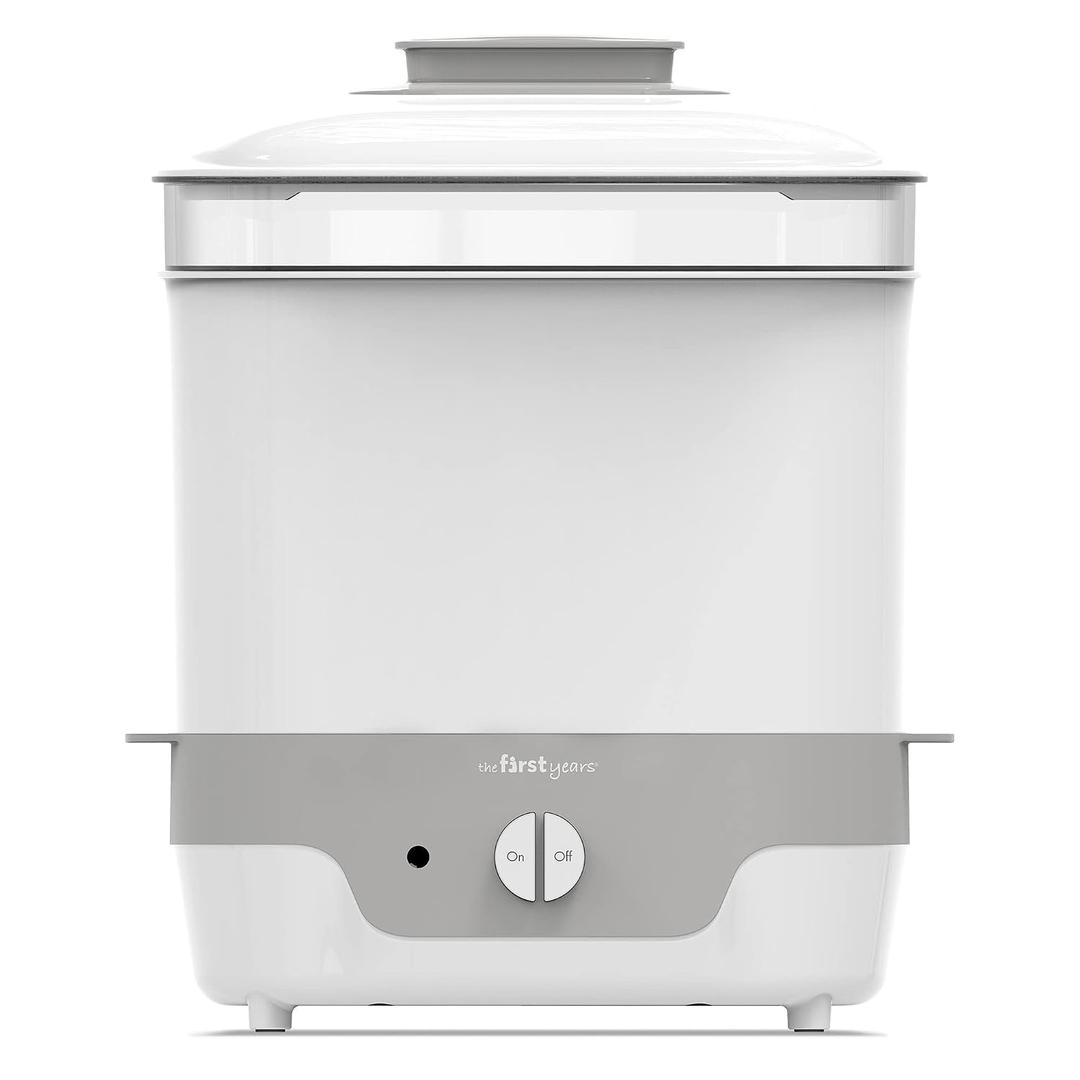 The First Years Modular Baby Bottle Sterilizer - Countertop Bottle Sterilizer - Sanitizes Baby Bottles, Baby Pacifiers, Breast Pump Parts - Baby Bottle Feeding Supplies