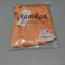Aamikast Womens Silk Satin Pajama Sets Sexy Cami Ruffled Shorts Sets 2 Piece Pjs Sleepwear (X-Large,Sunset Yellow) (XL)