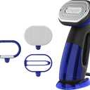 Conair 2-in-1 Handheld Steamer and Iron for Clothes, Turbo ExtremeSteam 1875W Garment Steamer and Clothing Iron,Black / Blue
