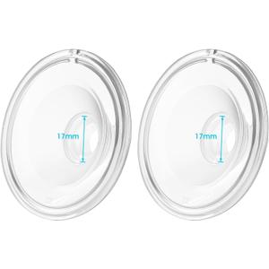 Silicone 17mm Flange Compatible with Momcozy/Tsrete/Kmaier Wearable Breast Pump, Shield/17mm Flange Insert Replacement, Use with Wearable S9|S10|S12|S9 Pro| S12 Pro Pump Parts/Accessories